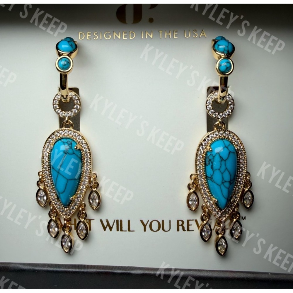 Bomb Party Outlaw Earrings - ER77283 Western Whisper - Gold Plated